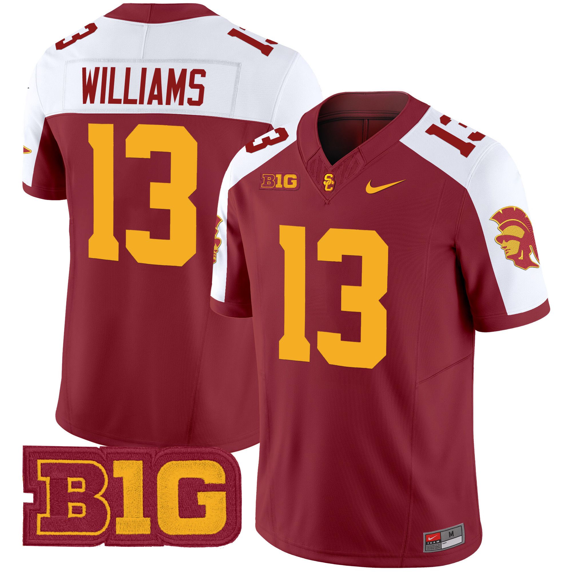 Men USC Trojans 13 Williams Red Nike 2024 Vapor Limited NCAA Jersey